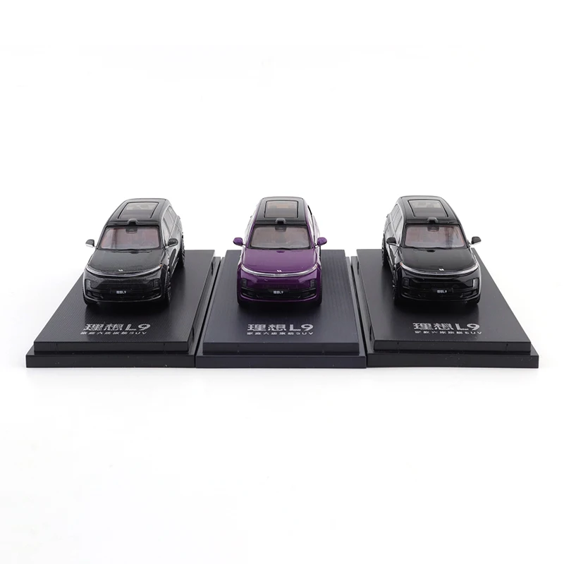 Li Auto L9 modèle de voiture 1/64 voiture en alliage véhicule à moteur moulé sous pression modèle en métal enfants jouets pour garçons amis cadeaux recueillir des ornements