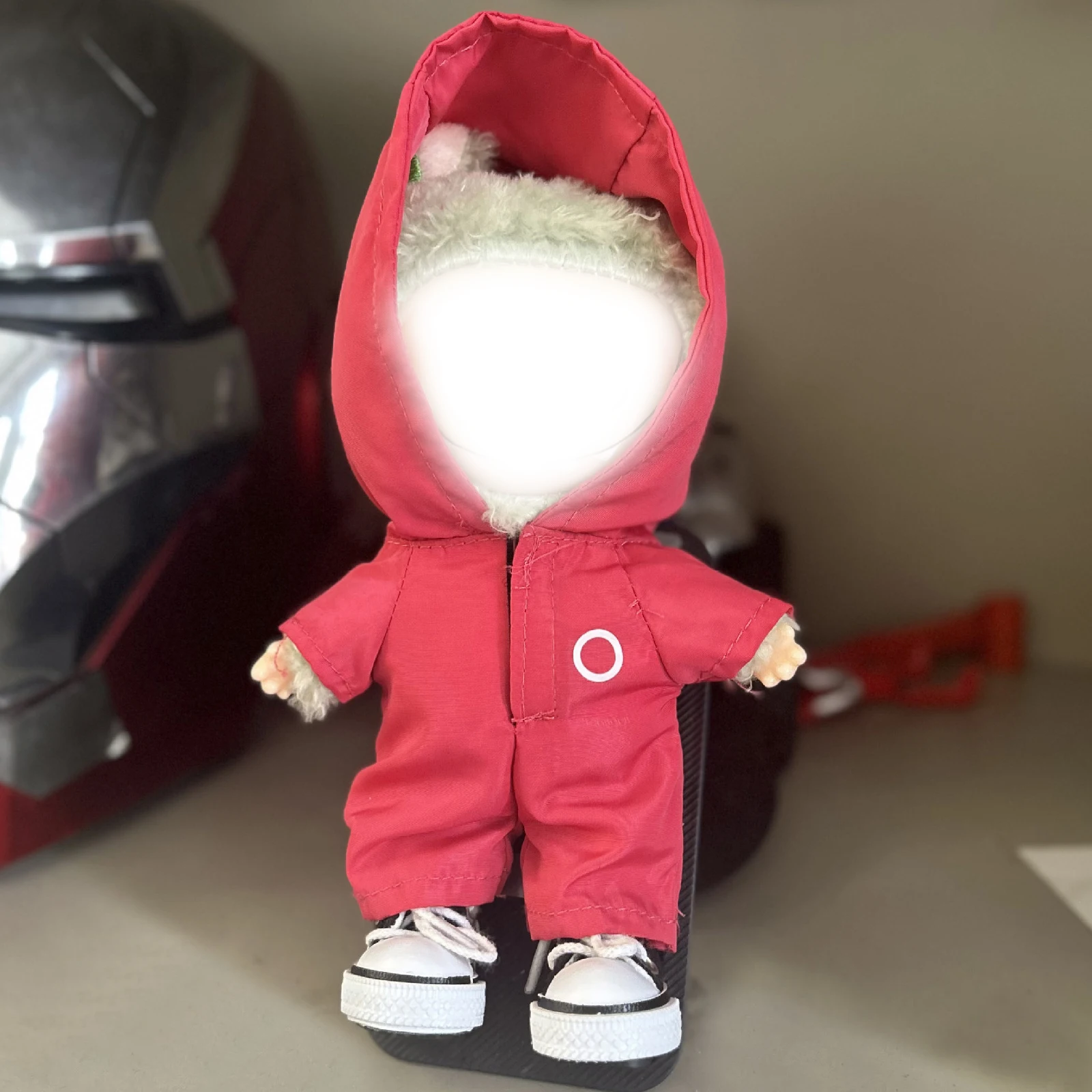 17cm La-bu-bu Doll Squid Guard Same Clothes La boo-boo V1 V2 V3 Cosplay Costume Hoodie Jumpsuit Plush Toy Clothing Doll Suit Gif