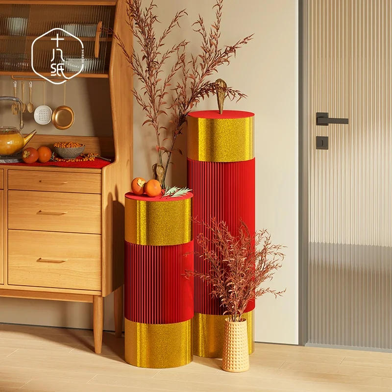 стенд, Окно Весеннего Фестиваля Года Змеи, витрины, декоративные колонны, витрины