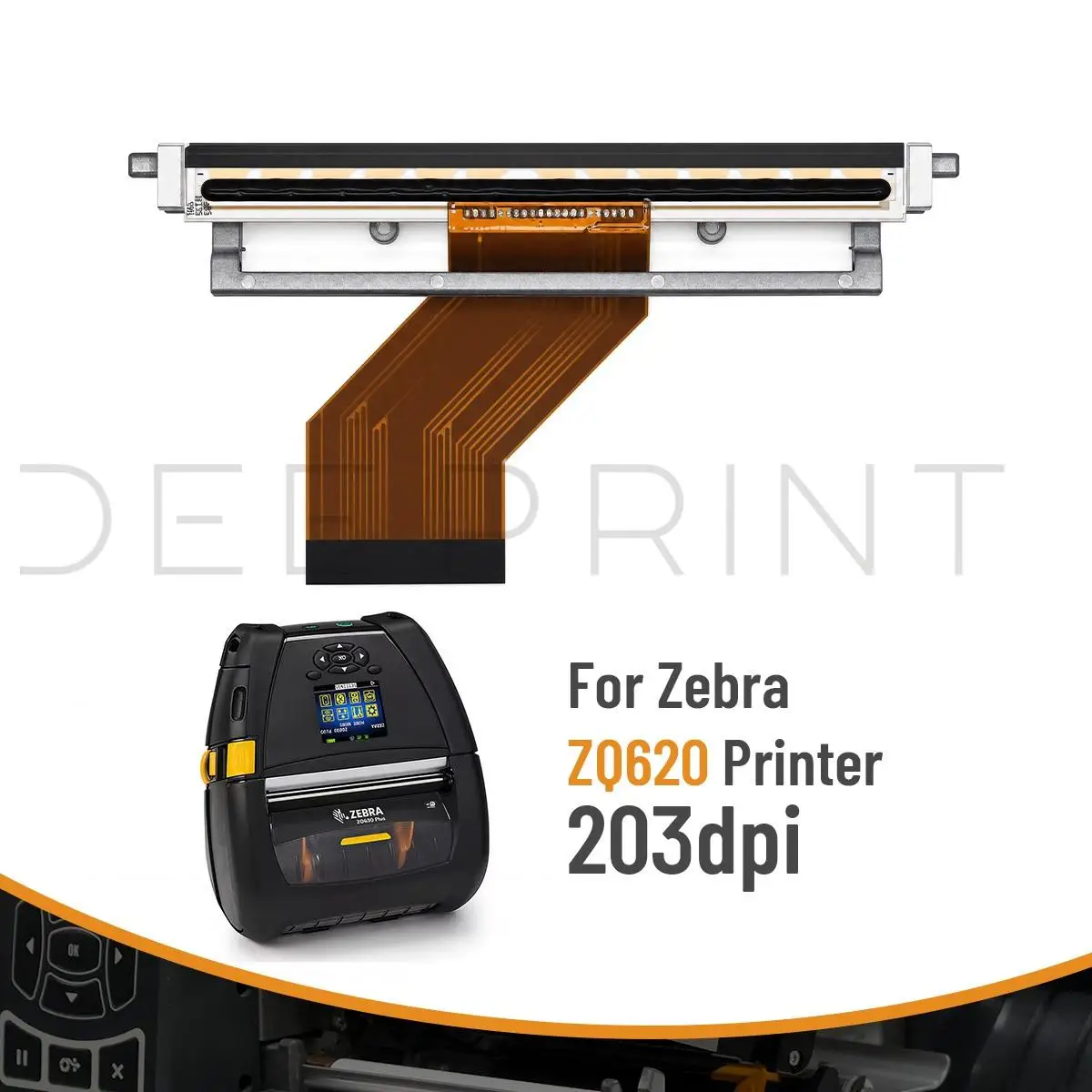 P1096933-001 Thermal Printhead for Zebra ZQ630 203DPI Barcode Label Printers Print Head | 3-month warranty