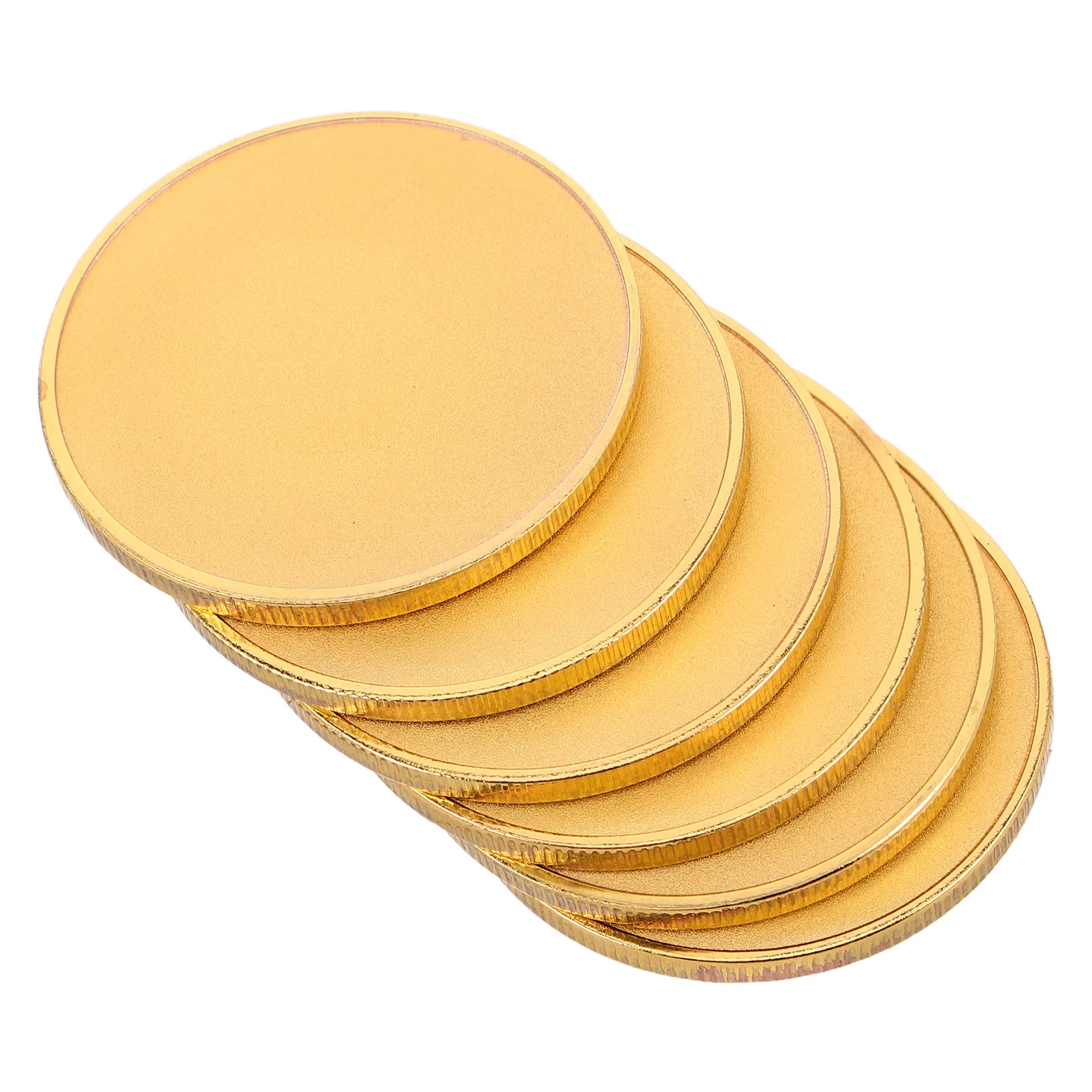 6pcs Blank Coin For Engraving 40Mm Round Metal Blanks Diy Crafts Supply Commemorative Coins Challenge Coin Making Jewelry Making