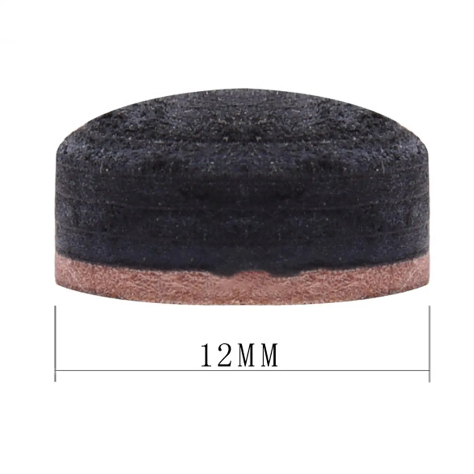 

Billiards Accessories Glue on Cue Tip PU Leather Brown Layered Friction Control Cue Stick Tip for Pool and Snooker