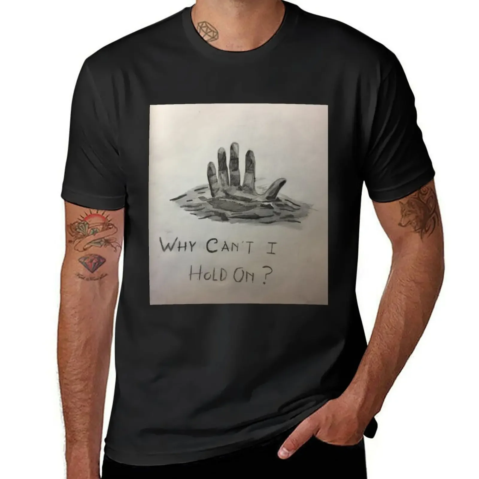 Waves lyric art T-Shirt custom t shirt man clothes mens t shirts pack