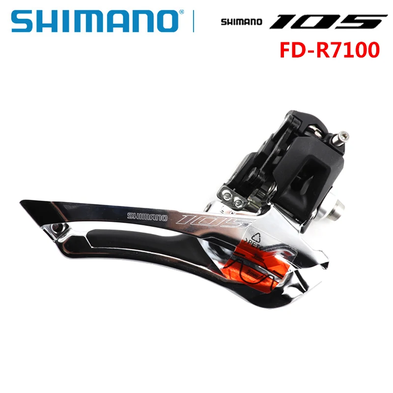 SHIMANO 105 FD R7100 2x12S Front Derailleur Braze On R7100 For Road Bike 12 Speed Original Shimano Bicycle Part