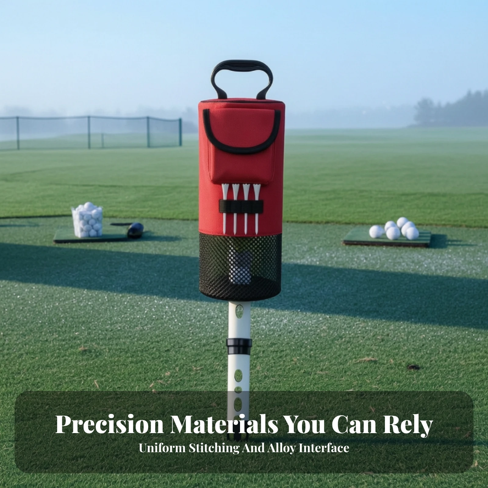 Golf Ball Picker with Storage Bag Easy Pickup Golf Ball Retriever Golfbalretrievertube with Opbergtas Large Capacity for Golfers
