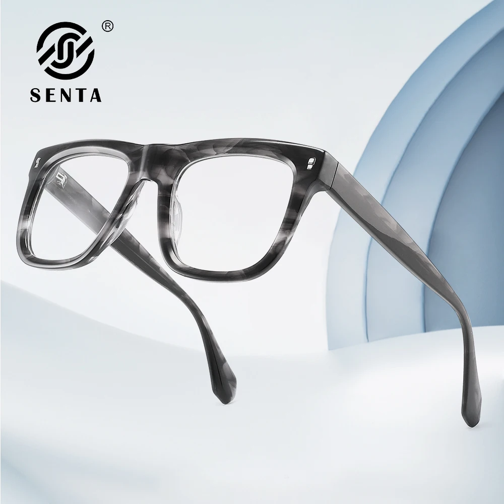 

Acetate Frame Reading Glasses for Men Radiation Blue Film Prescription Eyepieces Myopia Photochromic Glasses Trendy Luxury Bezel