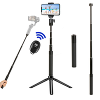 Extension Monopod Rod Pole Selfie Stick Tripod For Dji Om 5 Osmo Mobile 5 4 Gimbal Camera FeiYu Zhiyun Smooth Moza  Accessories