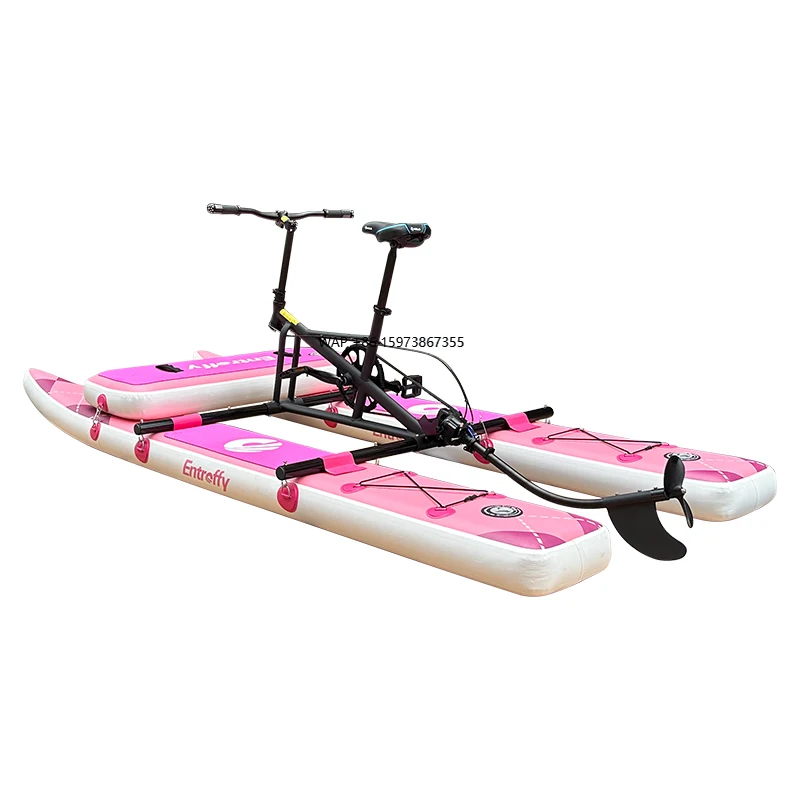 

Unisex Ocean and Lakes Aquatic Equipment Customization Waterbike Multicolor Electric or Pedal Inflatable Water Bikes