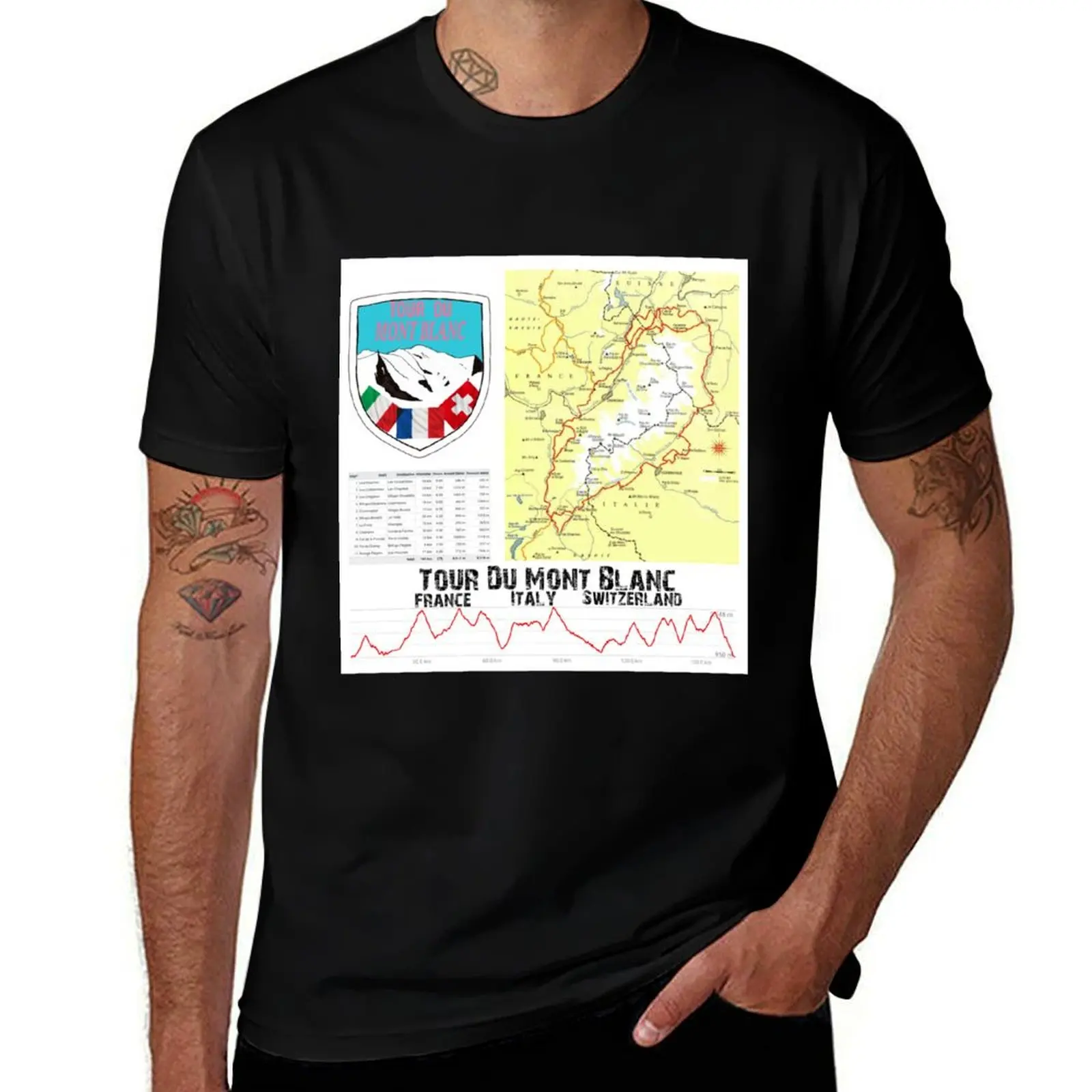 Tour Du Mont Blanc T-Shirt Utility Work Short Sleeve Top