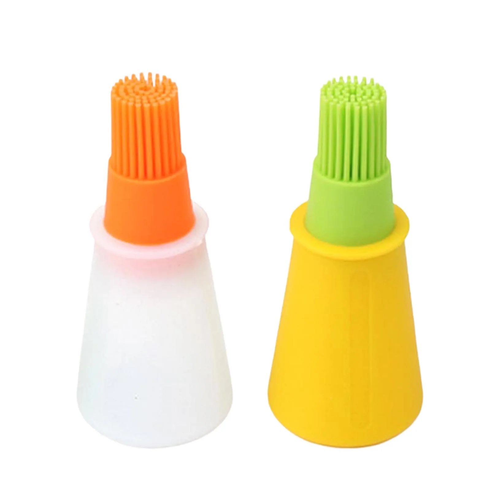 Silicone Oil Bottle Brush Thickened Oil Bottle With Measuring Cup for Bottles Cans Utensil Cleansing