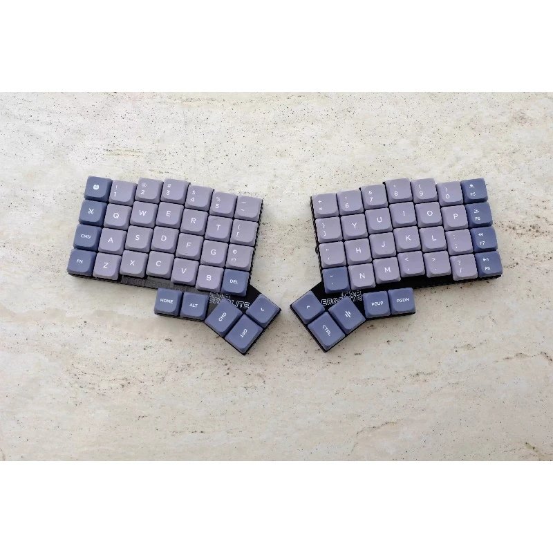 If-ergolite Split Keyboard Kit Custom Low Profile Wireless Hot Swap Keyboard Ergonomic  Programmer Support VAIL Gaming Keyboard