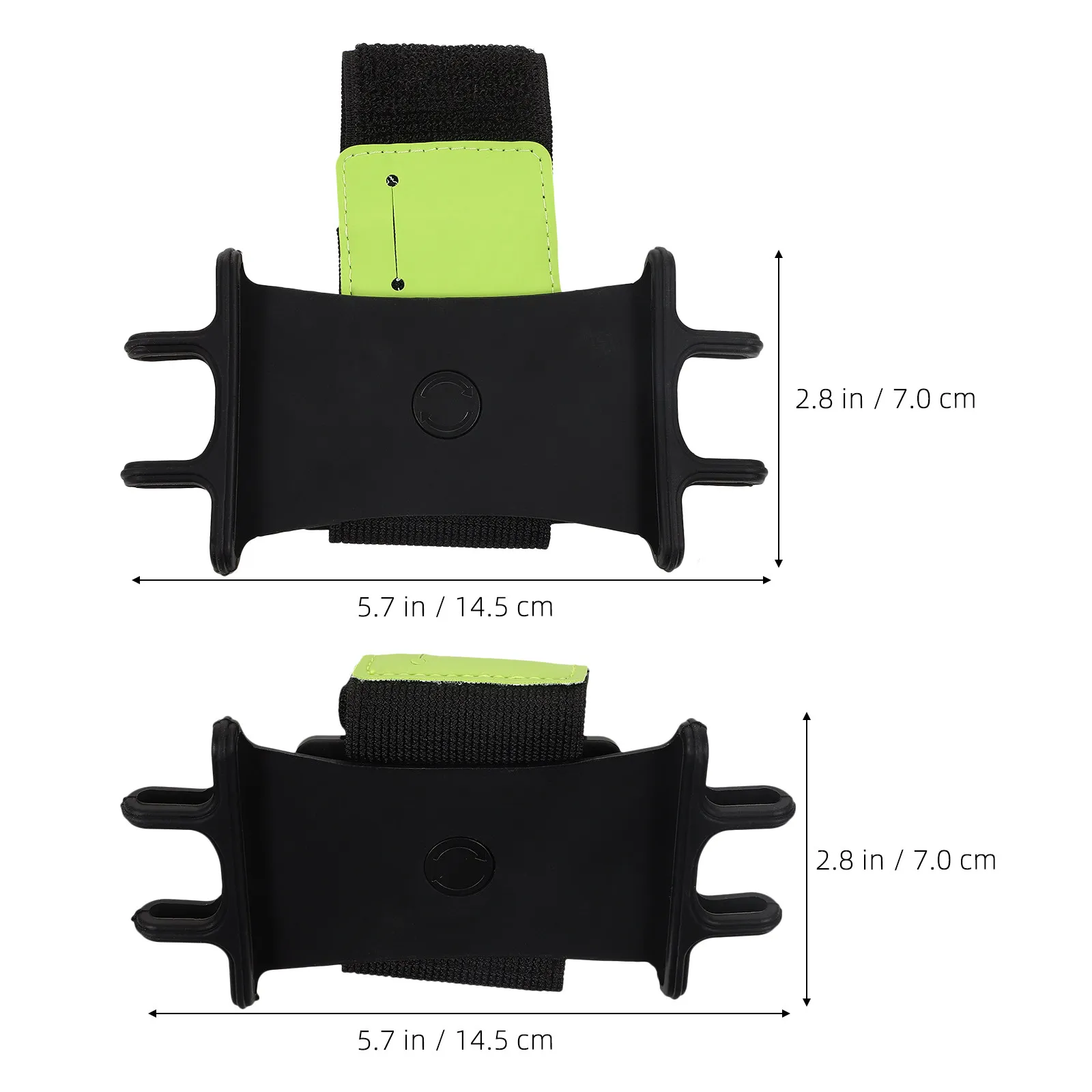 2Pcs Phone Arm Band Running Wrist Strap Rotatable Cycling Holder for Mobile Navigation Exercise Fitness Running Phone Holder