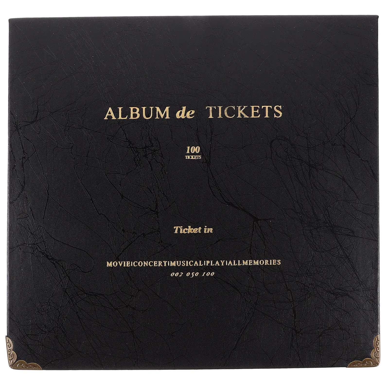 Multi-Functional Ticket Collection Album Large Capacity Transparent Loose-Leaf Cards Storage Holder Portable Movie Plane Travel