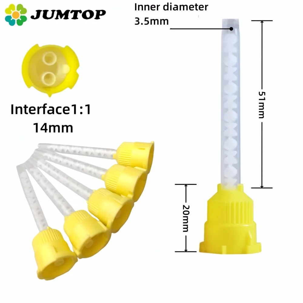 

1:1 Disposable Dental Silicone Rubber Mixing Head, 3.5MM Gun Conveying Nozzle Tip for Impression Materials, Dentistry Lab Consum