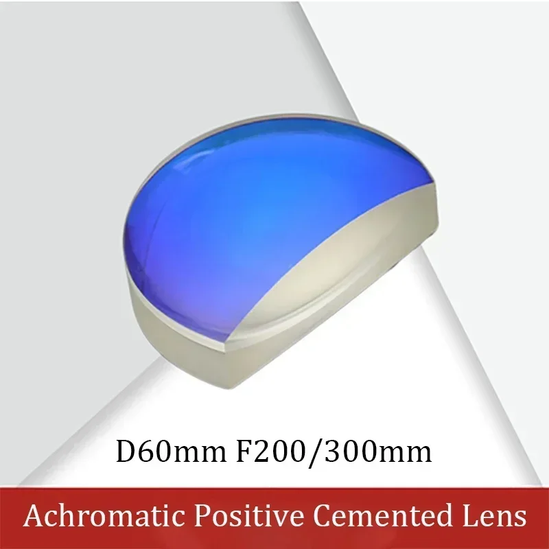 Diameter 60mm Positive Cemented Achromatic Lens Bracket, Coated With Anti-reflection Coating For Color Correction