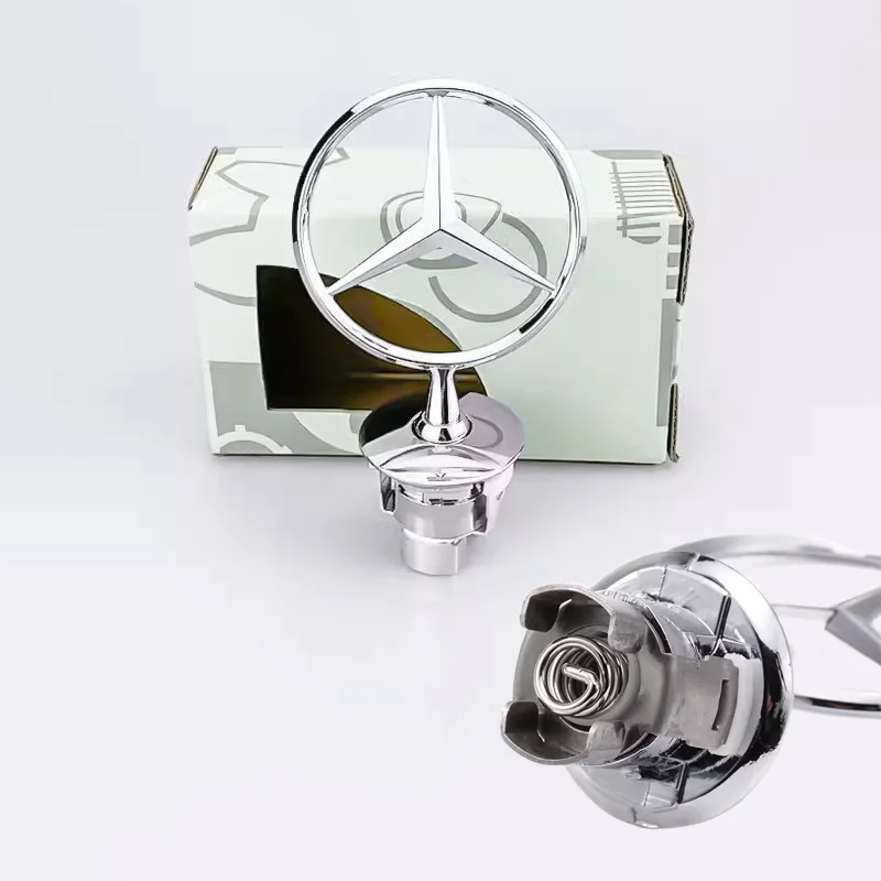 1 stuk 44mm Mercedes Benz AMG W202 W204 W205 W203 W211 W212 W213 W201 W210 motorkap embleem voorzijde motorkap accessoires