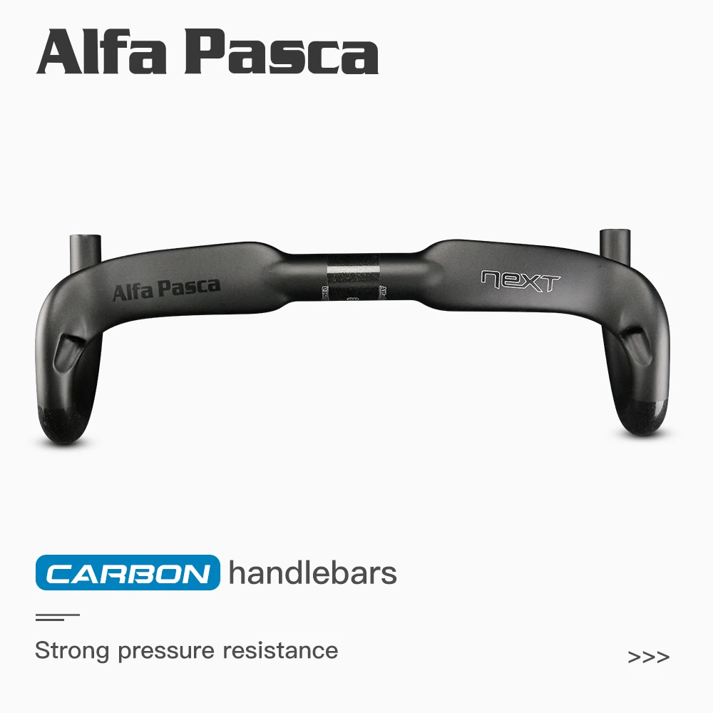 Alfa Pasca Carbon kierownica kolarstwo szosowe kierownica rowerowa Aero Speed ​​uchwyty 31.8*400/420/440mm rower wyścigowy Drop Bent Bar