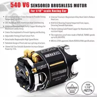 SURPASS HOBBY Rocket 540 V6 13.5T 17.5T 21.5T SPEC Sensored Brushless Motor Waterproof 3.175mm for 1/10 1/12 Car RC Tools