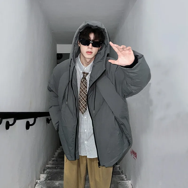 

Американская повседневная хлопковая куртка с капюшоном для мужчин, зимняя модная брендовая универсальная высококачественная толстовка с капюшоном для пар