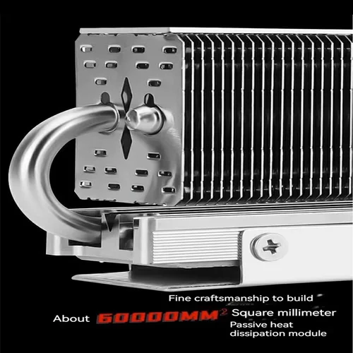 Imagen 2 del producto Thermalright HR-10 2280 Enfriador de accionamiento de estado sólido 4 tubos de calor AGHP Disipador de calor totalmente galvanizado con ventilador PWM de 4 pines