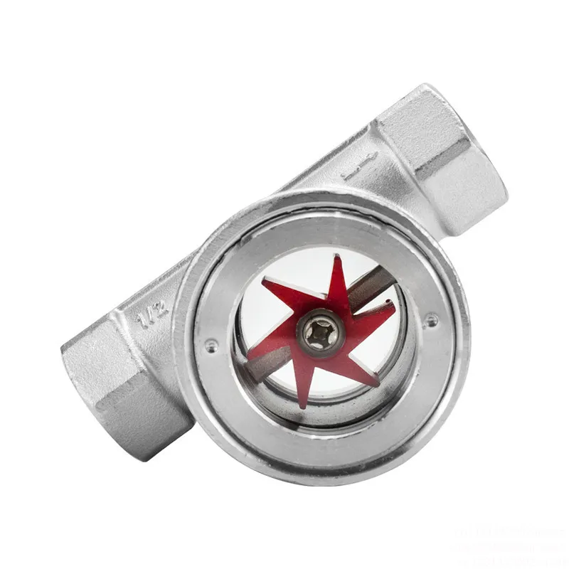 Internal thread with impeller sight glass, thread buckle eccentric water flow indicator, observation port SG-YL11-1