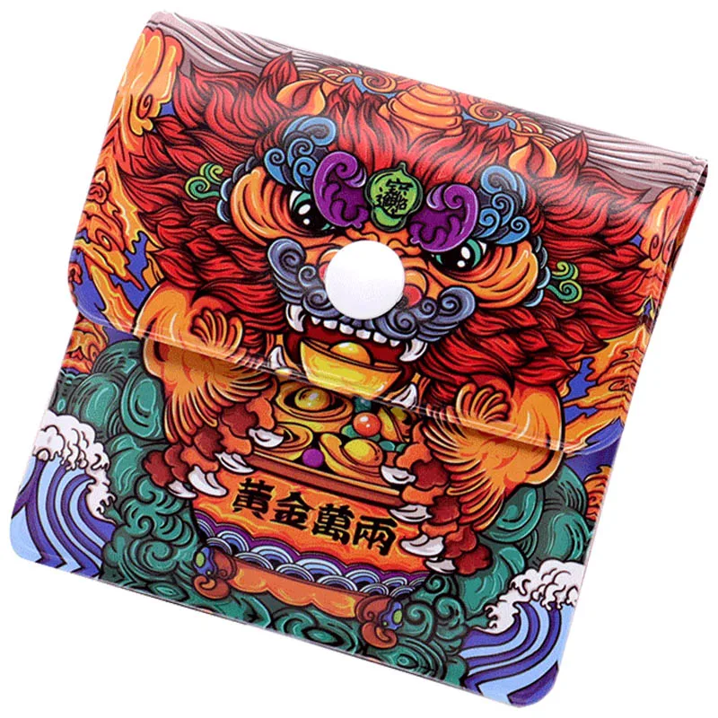 Eye-catching Cigarette Ashtray Bag Get Rich Dragon Mini Pocket Cigar Cigarette Outdoor Portable Cigarette Ashtray Ash Bag