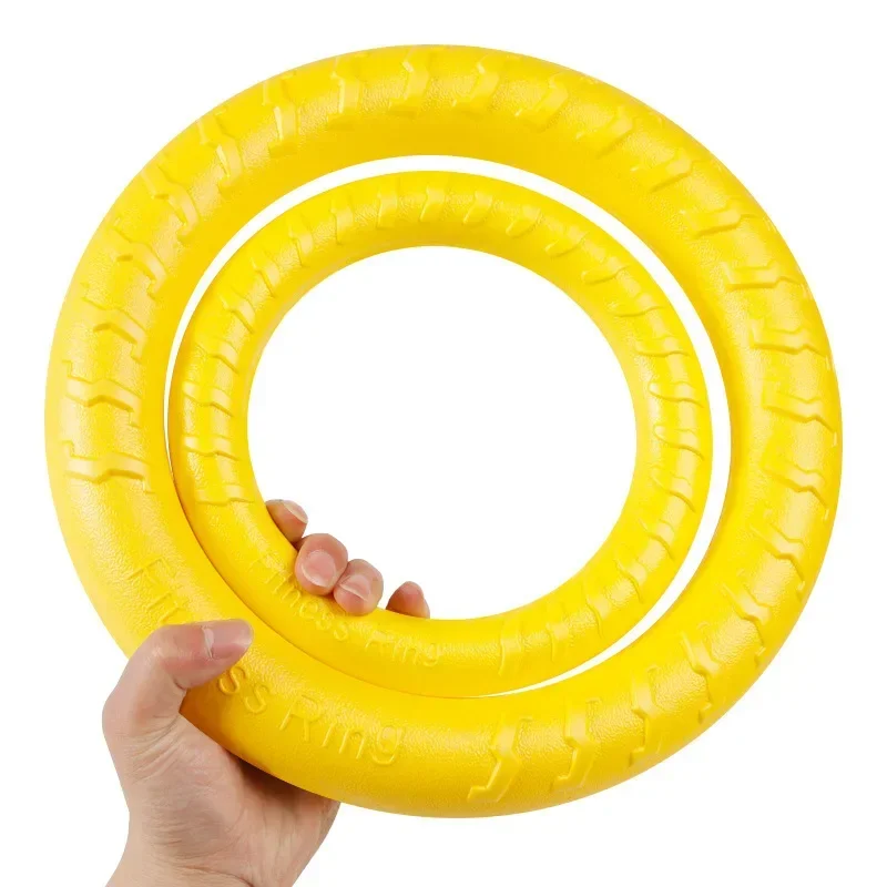 Dog Training with Pet Ball Gnawing Pull Ring Pet Toy Disc EVA Foam Bite Resistant Dog Toy