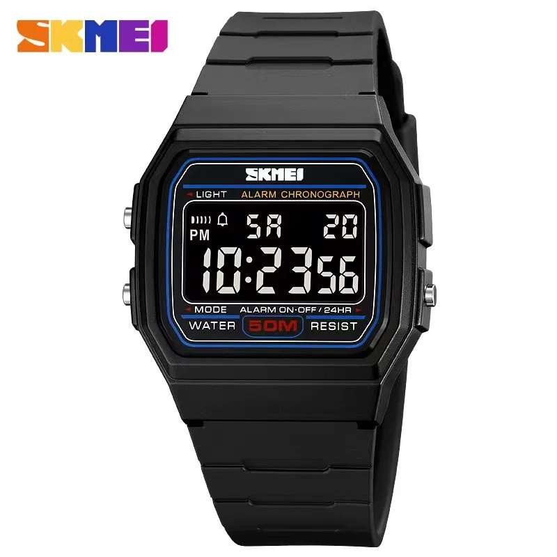 SKMEI 2042 Digital Sports Watch for Men Military Waterproof Calendar Date Week Mens Wristwatches Electronic Thin Clock reloj