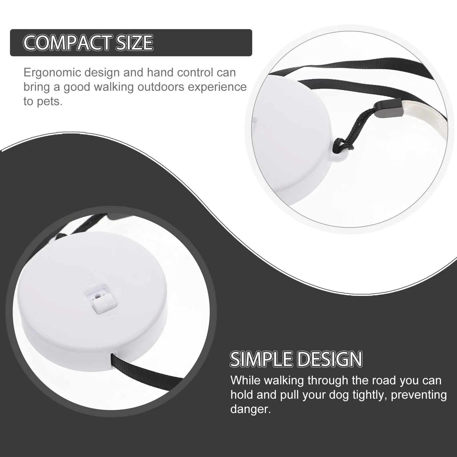 

Retractable Leash for Dogs High Hardness Safe Durable Pet Traction Rope Hand Control Retractable Dog Leash for Medium Dogs