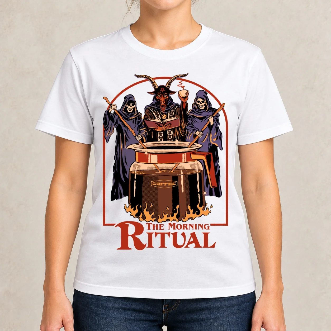 The Morning Ritual Women T-Shirt Female clothing plus sizes tops clothes for woman