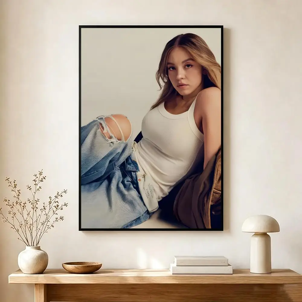 talented actress S-Sydney Sweeney Poster Modern Home Decoration Interior Design & Contemporary Wall Art Collection