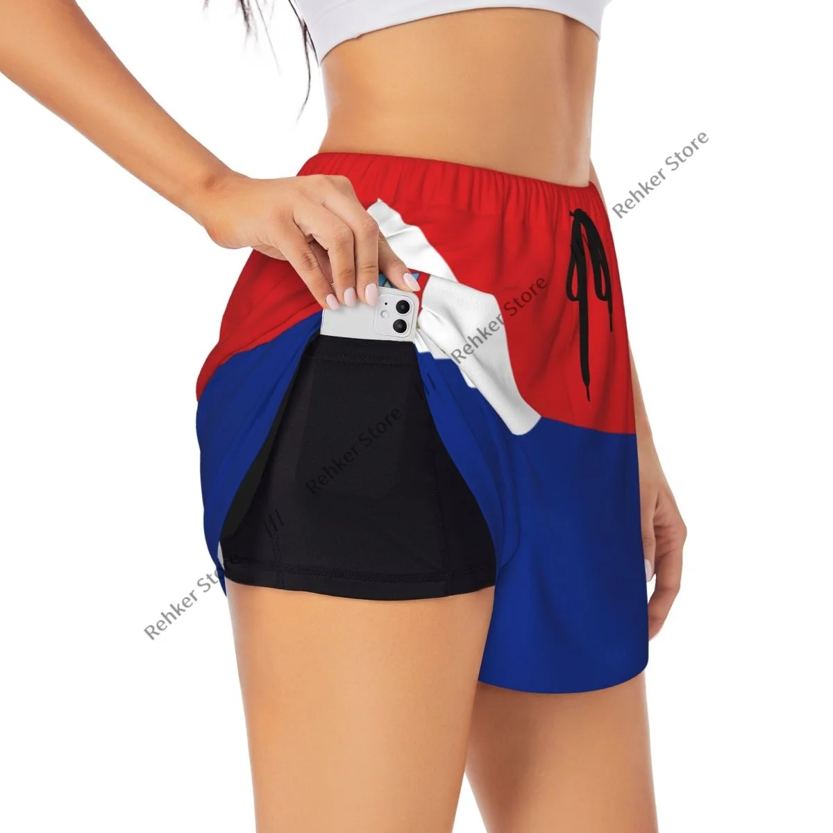 女性ヨガショーツシンテマールテン旗軽量アスレチック速乾性通気性屋外ランニングショーツ