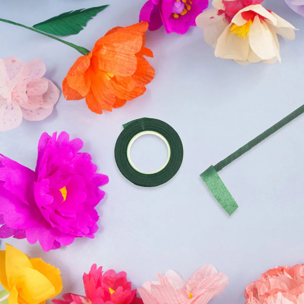 

2pcs Green for Flower Arrangement Stretchy Floral Tapes DIY Bouquet Diy Tape For Flower Stem Wrapping Tool Packaging
