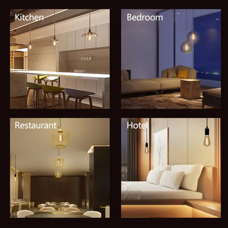 Philips LED ST64 Classic Filament Decorative Bulb 5.5W(=25W) E27 220-240V Lamp 2000K Soft Warm Light Dimmable Amber Gold LED