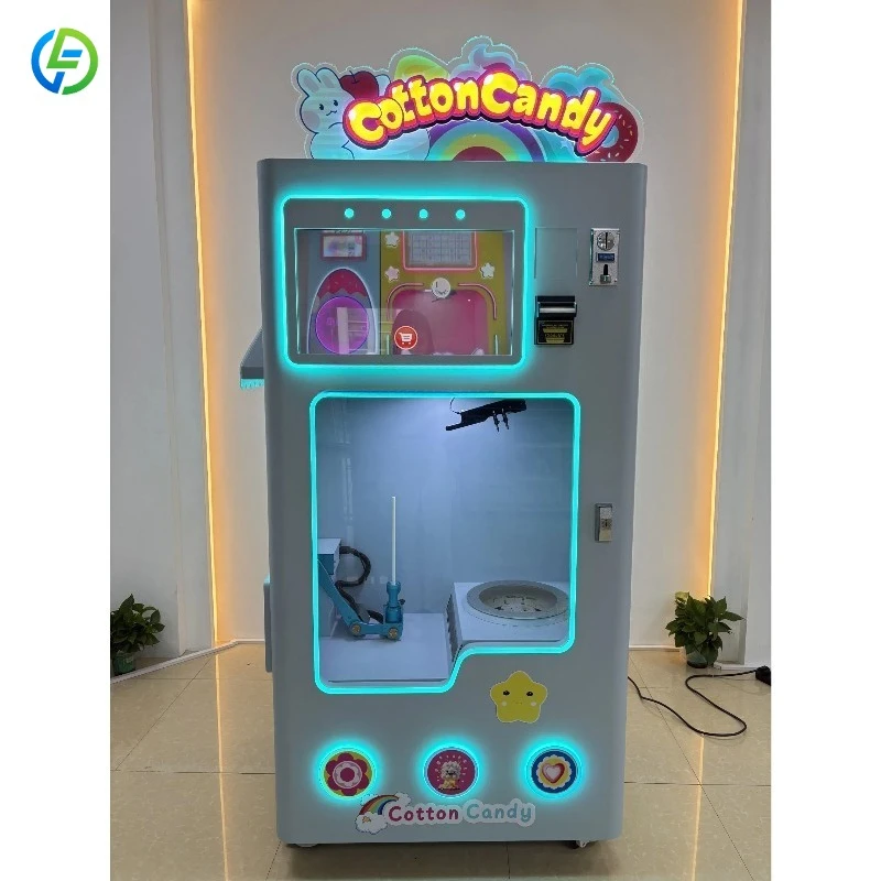 Single Cabinet Cotton Candy Vending Machine for Modern Snack Vending Locations FL Customized