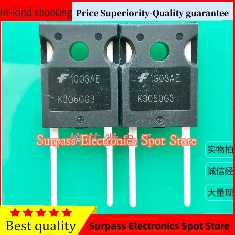 

10PCS-100PCS K3060G3 ISL9K3060G3 TO-247 600V 30A Price Superiority-Quality guarantee