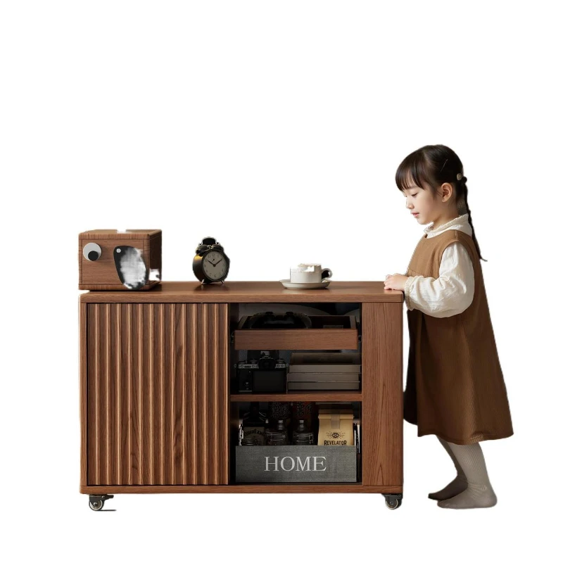 

Puppy removable side cabinet creative locker small apartment living room side cabinet trolley sofa next to a few