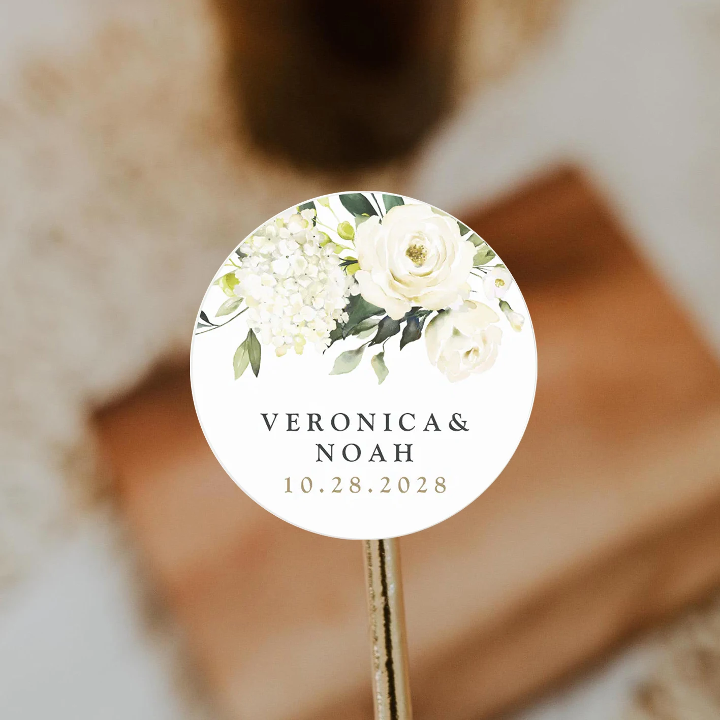 

90pcs custom personalized name and birthday stickers (for weddings, baptisms, parties, and gift wrapping)