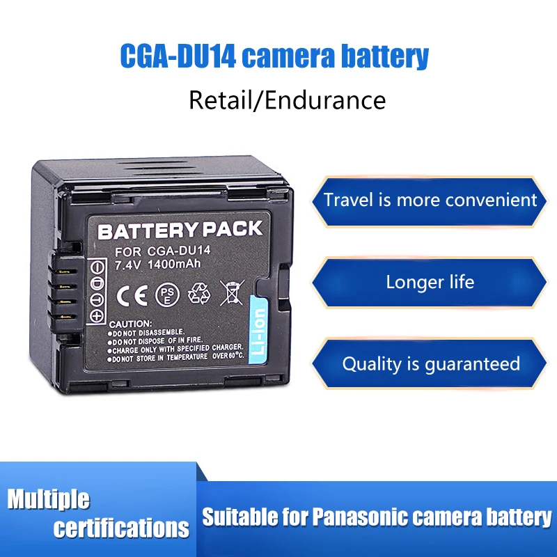 

CGA-DU14 battery for Panasonic camera GS140 GS150 GS158 GS180 GS188 GS28