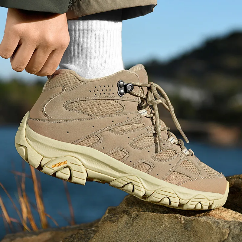 Women's Wide Fat Feet Hiking Shoes Extra Wide Toe Box Waterproof Non-Slip Trekking Boots Outdoor Mountain Climbing plus Size