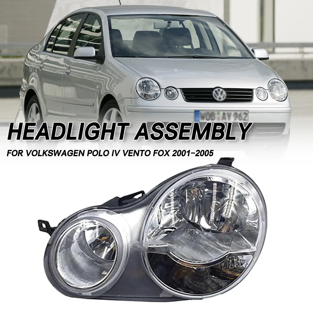

For Volkswagen Polo IV Vento Fox 2001 2002 2003 2004 2005 Front Bumper Head Light Headlamp Driving Headlight Turn Signal Light