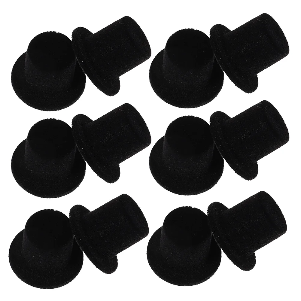 15 Pcs Clown Hat Christmas Decorations Resin Craft Party Favors Miniature Top Hats for Dolls Party Supplies