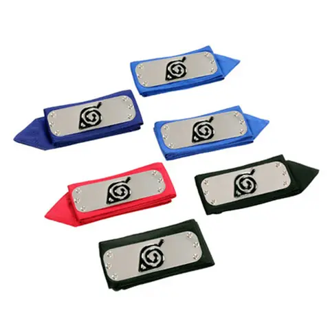 NARUTO Itachi Sasuke Kakashi Namikaze Minato Sakura Hinata autorización oficial Cosplay Ninja diadema Hairwear