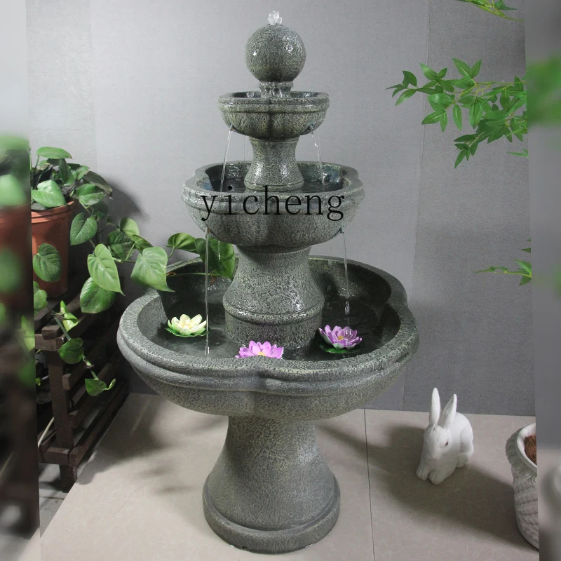X5-20 flowing water fountain ornament yard fish pond circulating pool landscaping outdoor garden courtyard landscape decoration