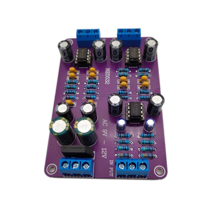 Electronic Frequency Divider 72Hz-7234Hz NE5532 2 Way Division Monolithic Capacitor Pre-Stage Linkwitz- Riley Filter