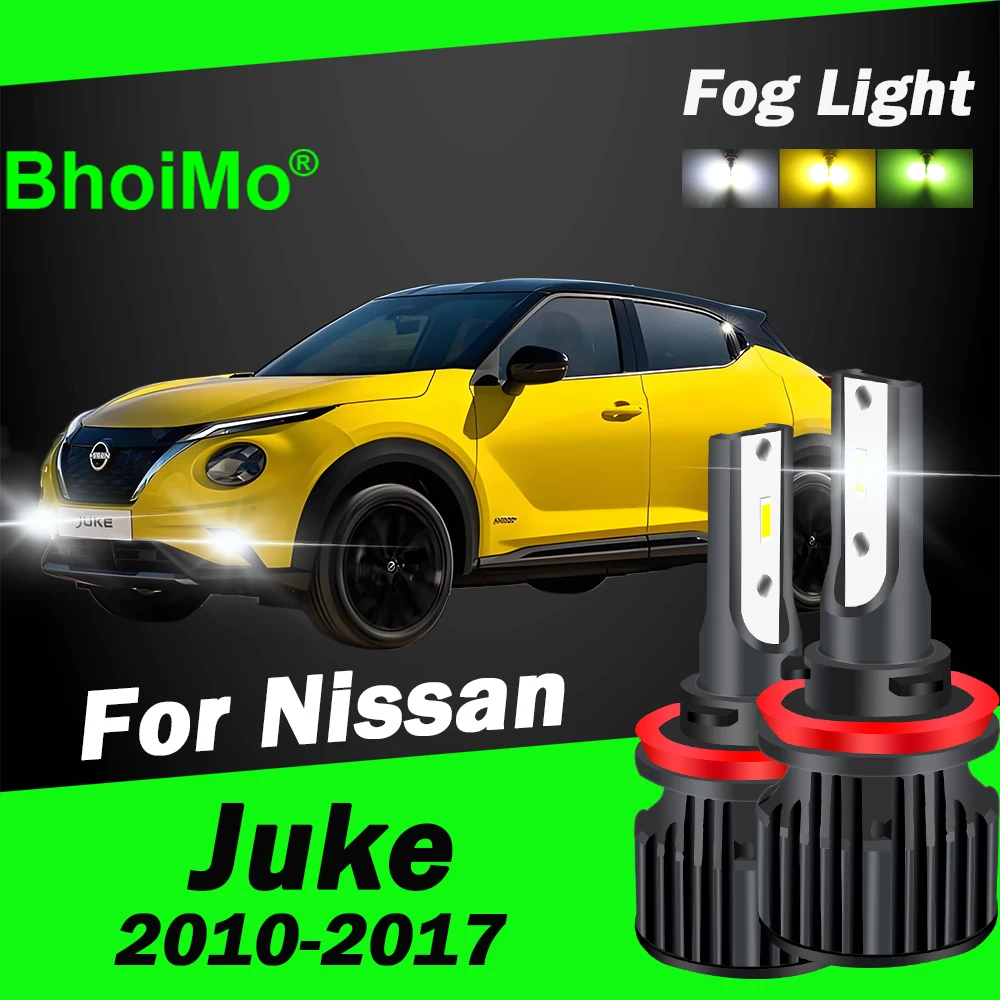 

BhoiMo For Nissan Juke Led Front Fog Light Bulbs 2010 2011 2012 2013 2014 2015 2016 2017 Car Auto Lamp