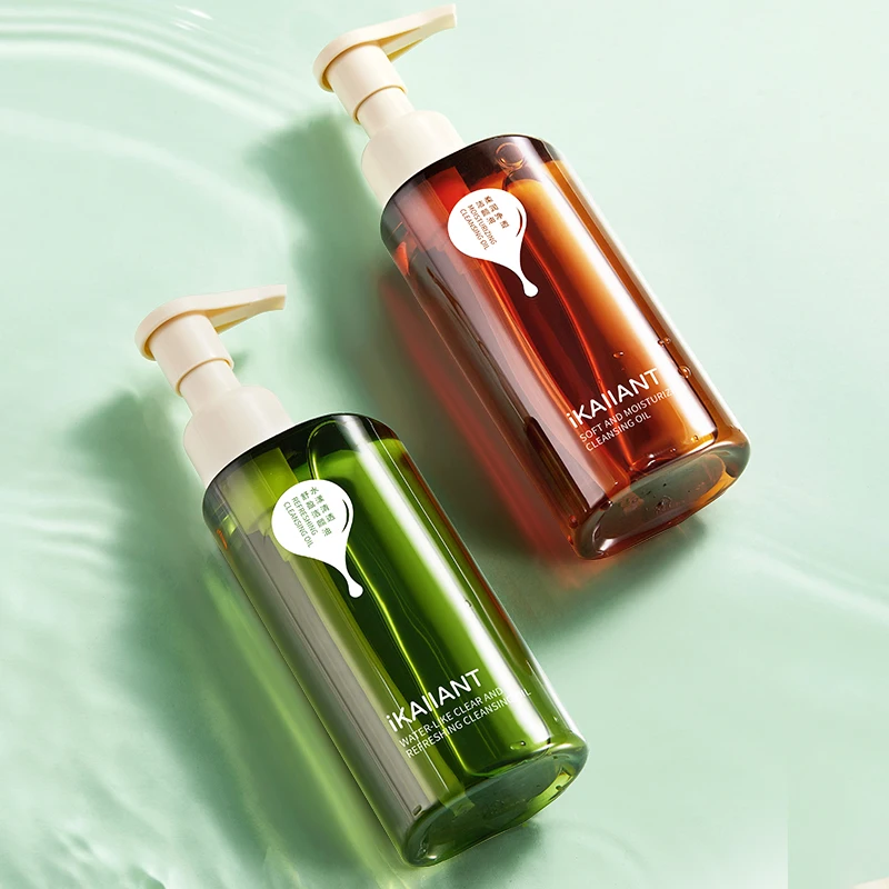 IKAIIANT Óleo de limpeza removedor de maquiagem hidratante para rosto e olhos, água de limpeza profunda suave e não irritante para pele clara