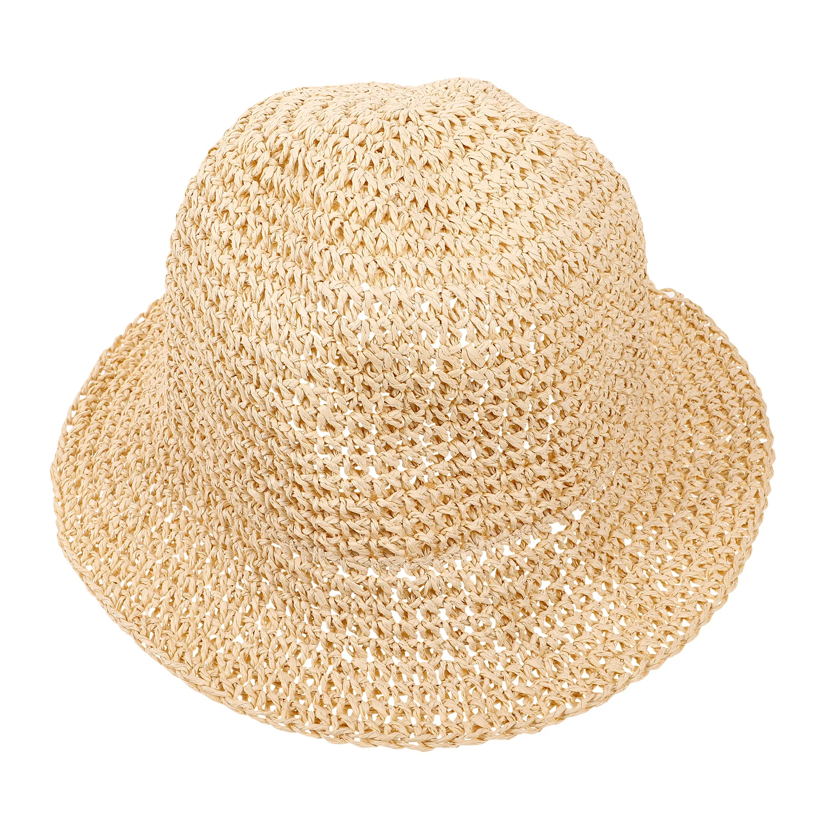 

Straw Sun Protection Brim Bucket For Women Hats For Women UV Fashionable Bucket Hat Protection Beach Vacation Hat