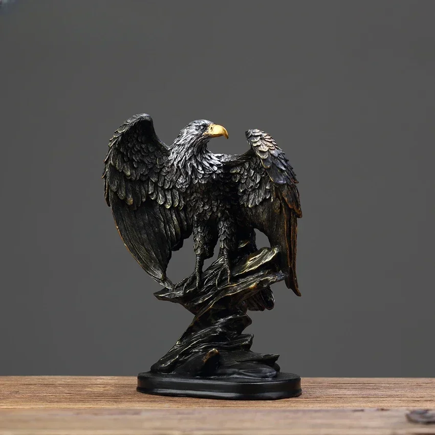 

Eagle Statue Resin Ornament, Home Decor Office Decor Statue, Symbol of Wealth Freedom Power, Birthday Holiday Gift