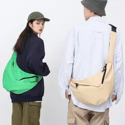 Women Chest Bag Fashion Waist Packs Shoulder Bags Solid Color High Capacity Leisure Sports Style Men Jiaozi Bao Crossbody Bags